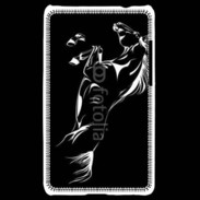 Coque LG Optimus L3 II Illustration cheval noir