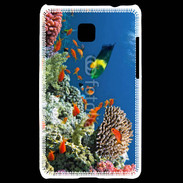 Coque LG Optimus L3 II Poissons tropicaux et coraux 5