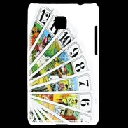 Coque LG Optimus L3 II Cartes de tarot sur fond blanc