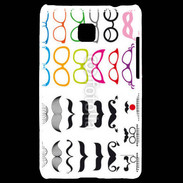 Coque LG Optimus L3 II Lunette et moustache 5