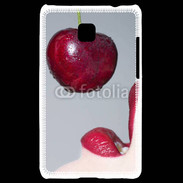 Coque LG Optimus L3 II Cerise et bouche 3