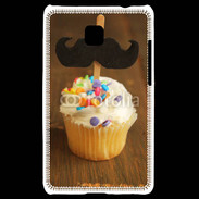 Coque LG Optimus L3 II Cupcake moustache