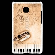 Coque LG Optimus L3 II Dirty music background