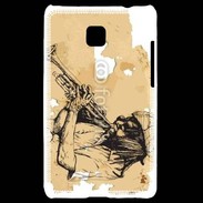 Coque LG Optimus L3 II Illustration trompettiste 
