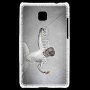 Coque LG Optimus L3 II Escrime noir et blanc