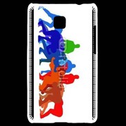 Coque LG Optimus L3 II Illustration mêlée de rugby