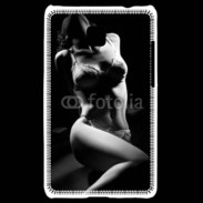 Coque LG Optimus L3 II Charme noir et blanc