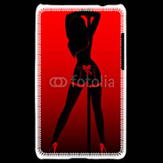 Coque LG Optimus L3 II Pole danseuse noir et rouge