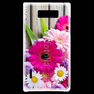 Coque LG Optimus L7 Bouquet de fleur sur bois