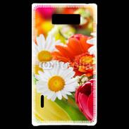 Coque LG Optimus L7 Fleurs des champs multicouleurs