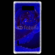 Coque LG Optimus L7 Fleur rose bleue
