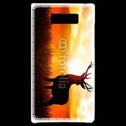 Coque LG Optimus L7 Silhouette d'un cerf 5