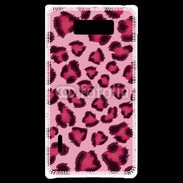 Coque LG Optimus L7 Léopard rose