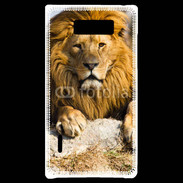 Coque LG Optimus L7 Tête de lion