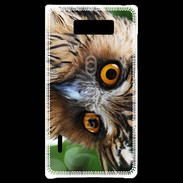 Coque LG Optimus L7 Tête de chouette