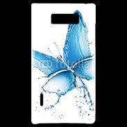 Coque LG Optimus L7 Papillon en eau