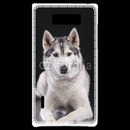 Coque LG Optimus L7 Chien Husky de Sibérie