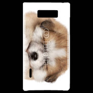 Coque LG Optimus L7 Chiot chien loup 5