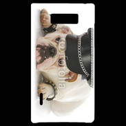 Coque LG Optimus L7 Bulldog village people