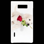 Coque LG Optimus L7 Chiot Golden retriever 2