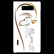 Coque LG Optimus L7 Illustration cheval 5