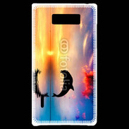Coque LG Optimus L7 Dauphin dans l'océan 5