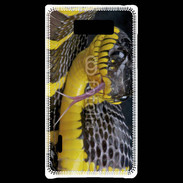 Coque LG Optimus L7 Serpent noir et jaune