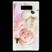 Coque LG Optimus L7 Sourire de bébé en rose