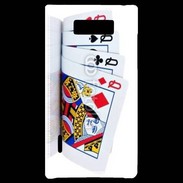 Coque LG Optimus L7 Carré de dames au poker