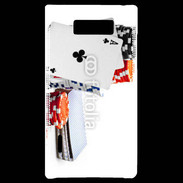 Coque LG Optimus L7 Paire d'as au poker 5