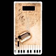 Coque LG Optimus L7 Dirty music background