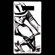 Coque LG Optimus L7 Dessin de cycliste