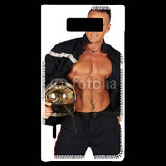 Coque LG Optimus L7 Pompier stripteaser