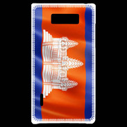 Coque LG Optimus L7 Drapeau Cambodge