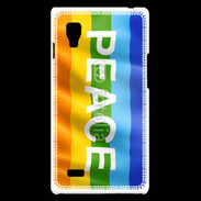 Coque LG Optimus L9 Rainbow peace 5