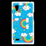 Coque LG Optimus L9 Ciel Rainbow