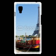 Coque LG Optimus L9 Tour Eiffel vue des bords de Seine