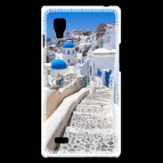 Coque LG Optimus L9 Village sur l'Île de Santorini en Grêce
