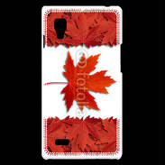 Coque LG Optimus L9 Canada en feuilles