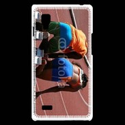 Coque LG Optimus L9 Athlétisme femme aveugle