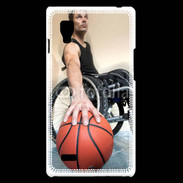 Coque LG Optimus L9 Joueur de basket en fauteuil