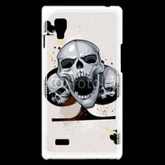 Coque LG Optimus L9 Carte tête de mort trèfle