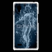 Coque LG Optimus L9 Femme en fumée de cigarette