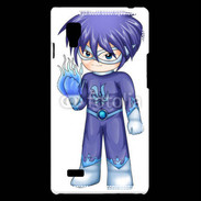 Coque LG Optimus L9 Chibi style illustration of a superhero
