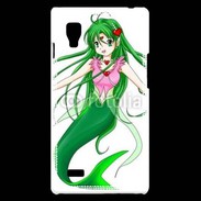 Coque LG Optimus L9 Fille manga verte
