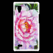 Coque LG Optimus L9 Fleur en peinture