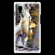 Coque LG Optimus L9 Peinture village rural