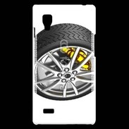 Coque LG Optimus L9 Pneu complet étrier jaune