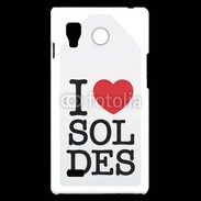 Coque LG Optimus L9 J'aime les soldes