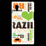 Coque LG Optimus L9 I love Brésil